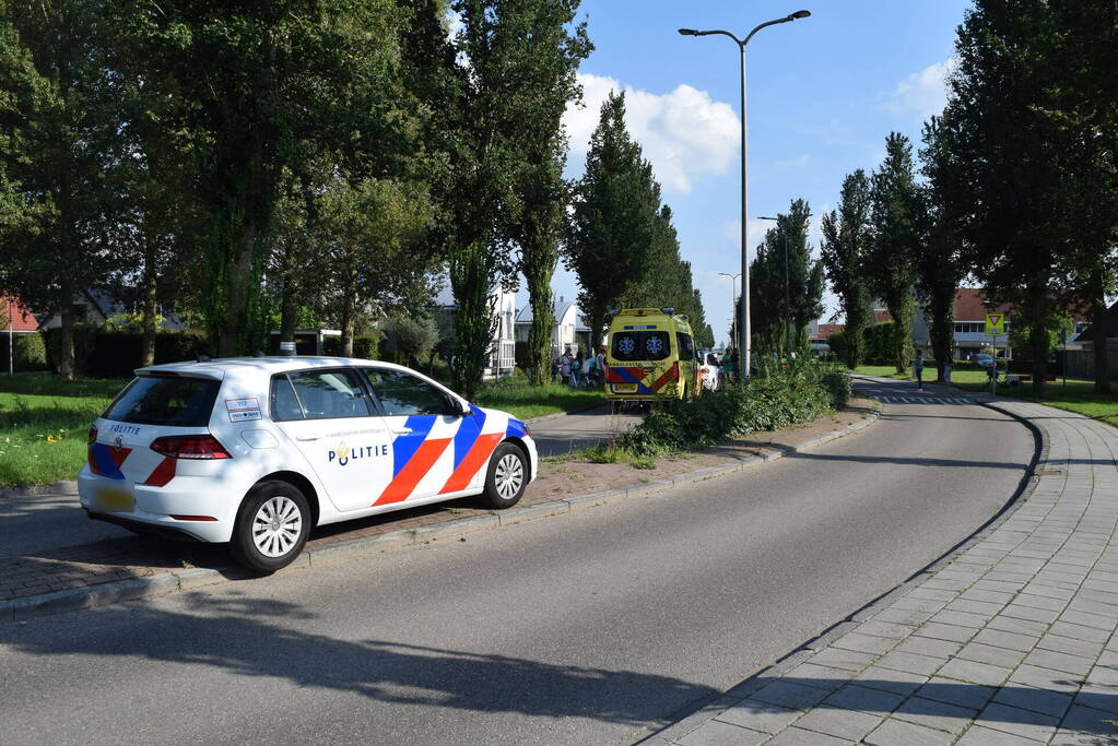 Automobilist en fietser in botsing