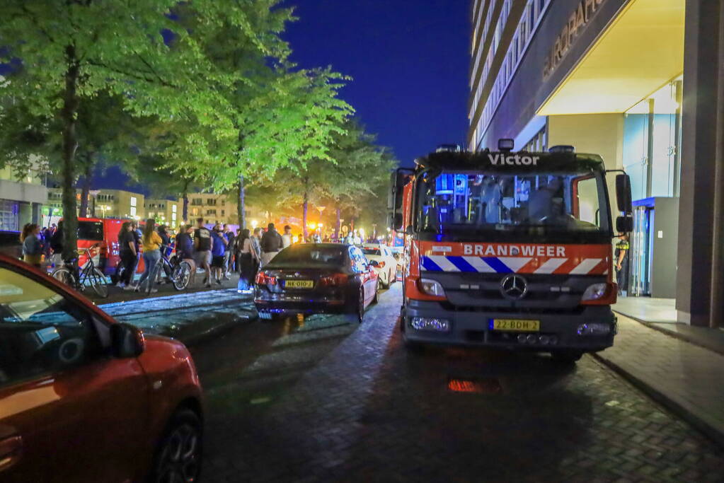 Europahuis korte tijd ontruimd vanwege brand