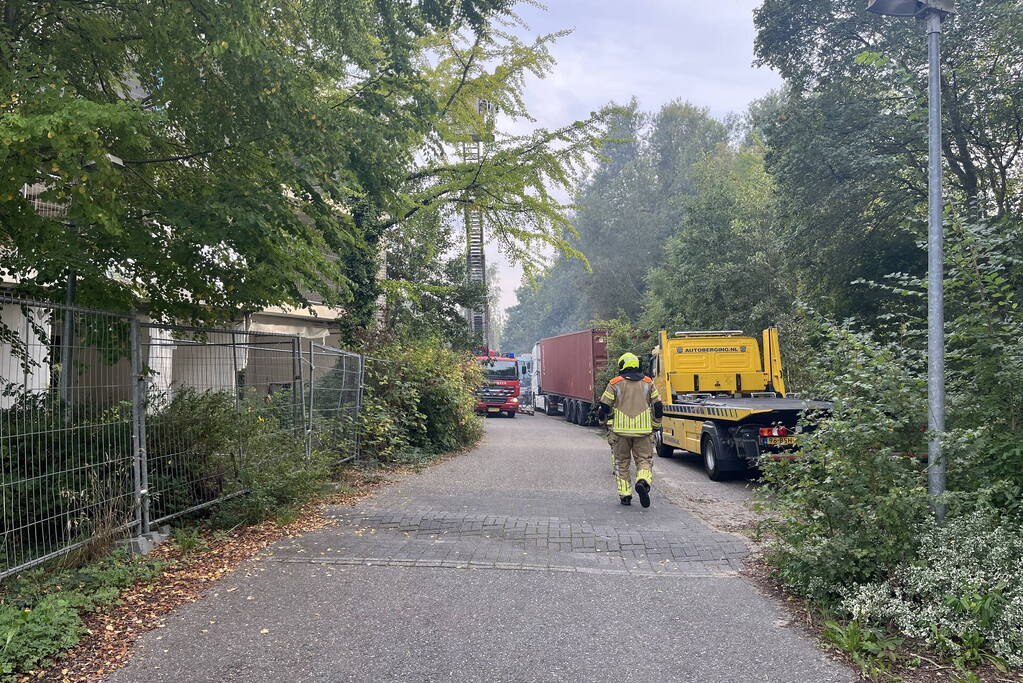 Rookontwikkeling bij brand in leegstaand pand