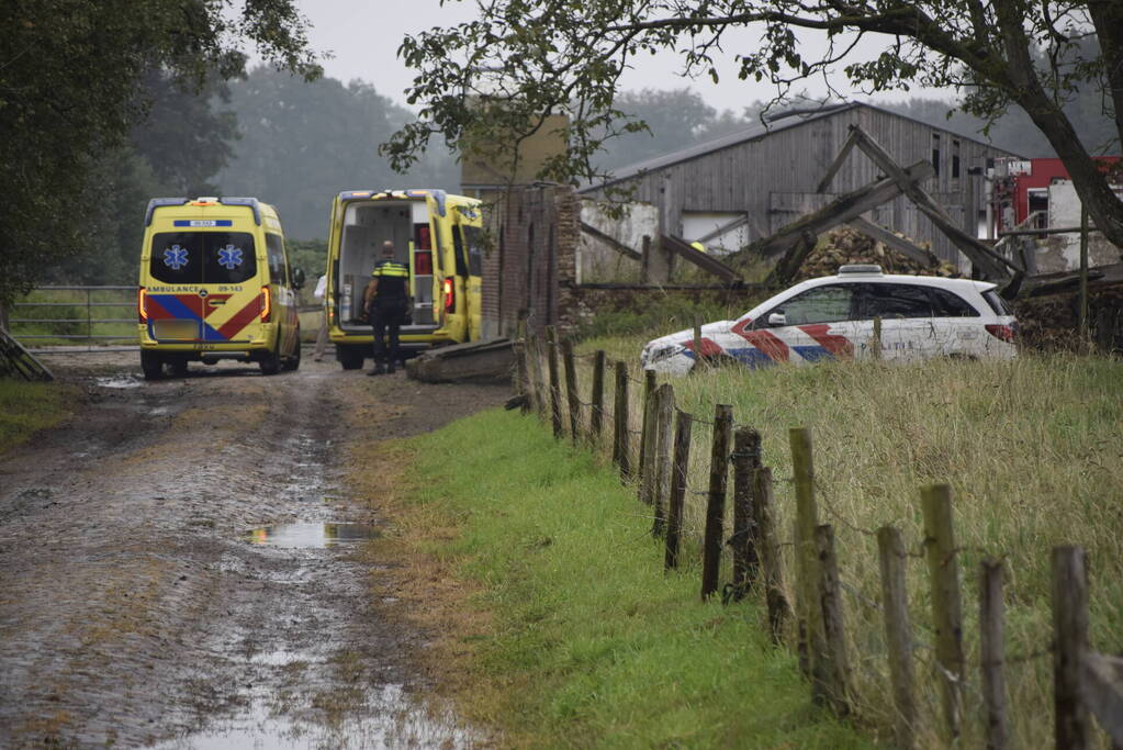 Twee gewonden bij ernstig incident bij boerderij