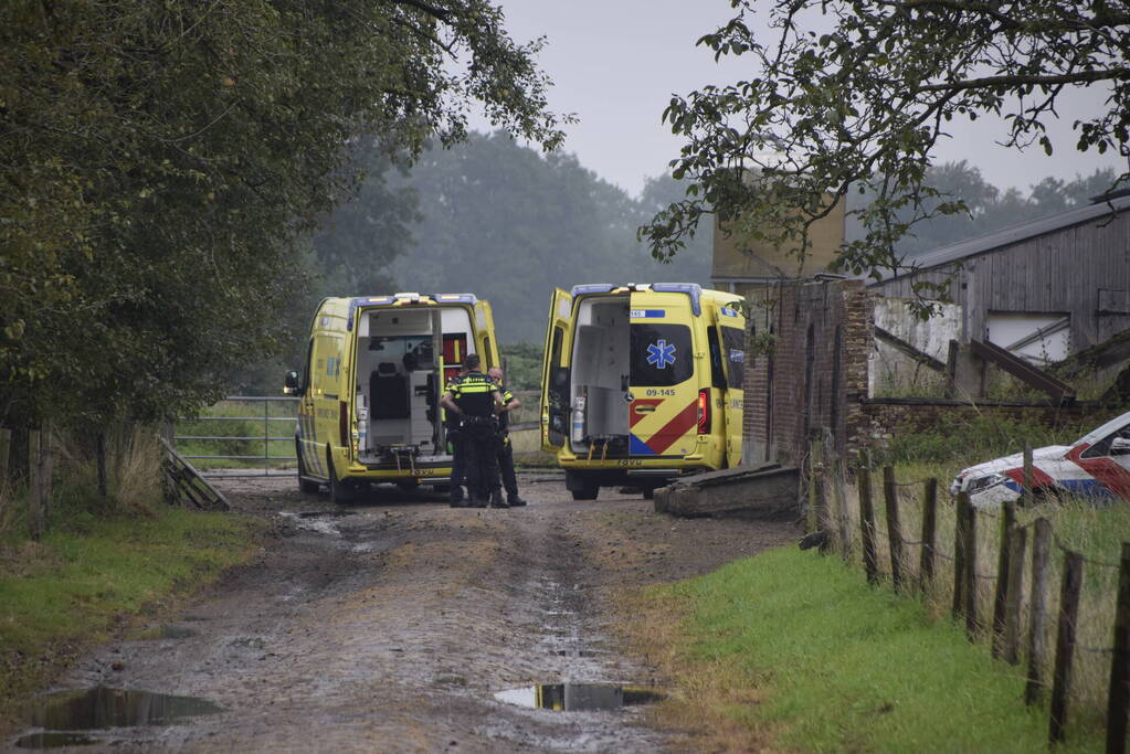 Twee gewonden bij ernstig incident bij boerderij