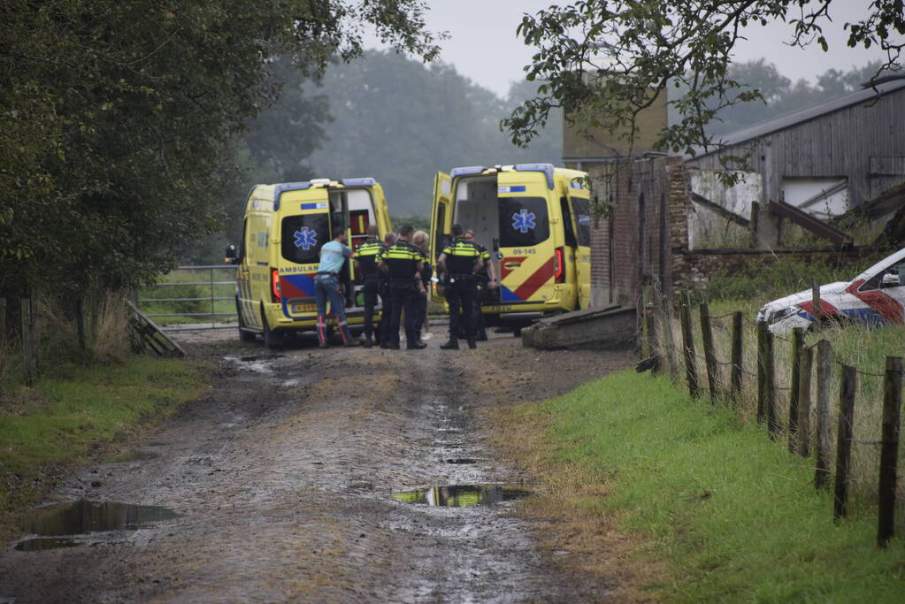 Twee gewonden bij ernstig incident bij boerderij