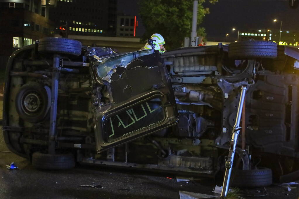 Ravage na botsing op kruispunt