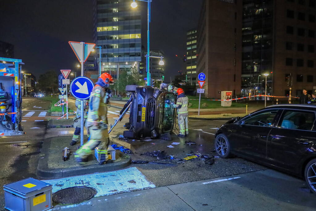 Ravage na botsing op kruispunt