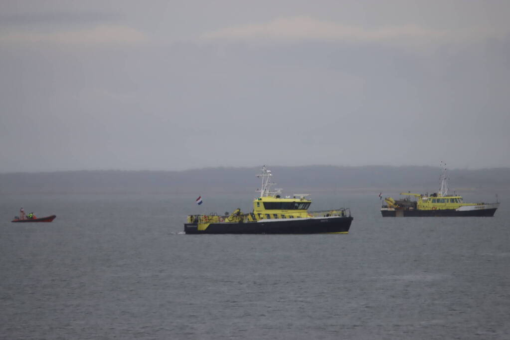 Grote zoekactie naar te water geraakte persoon