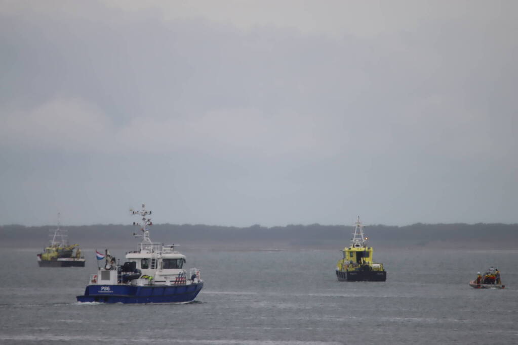 Grote zoekactie naar te water geraakte persoon