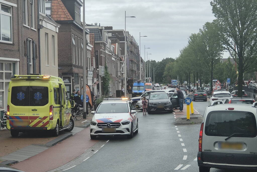 Fietser gewond bij botsing met automobilist