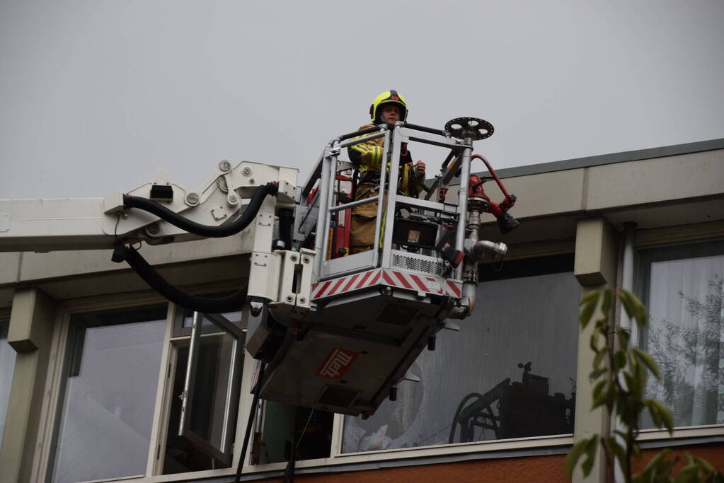 Forse brand in woning