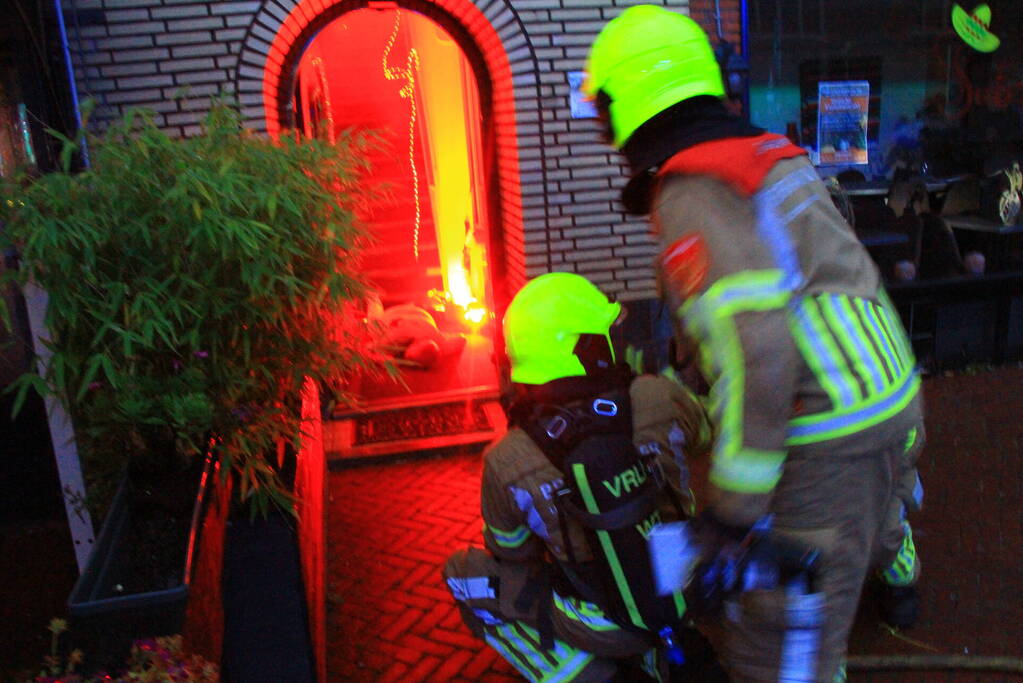 Grote brandoefening op kermis