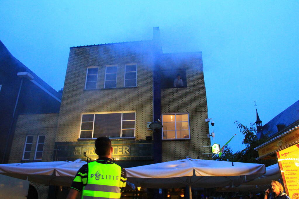 Grote brandoefening op kermis