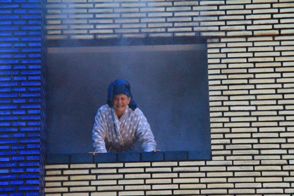 Grote brandoefening op kermis