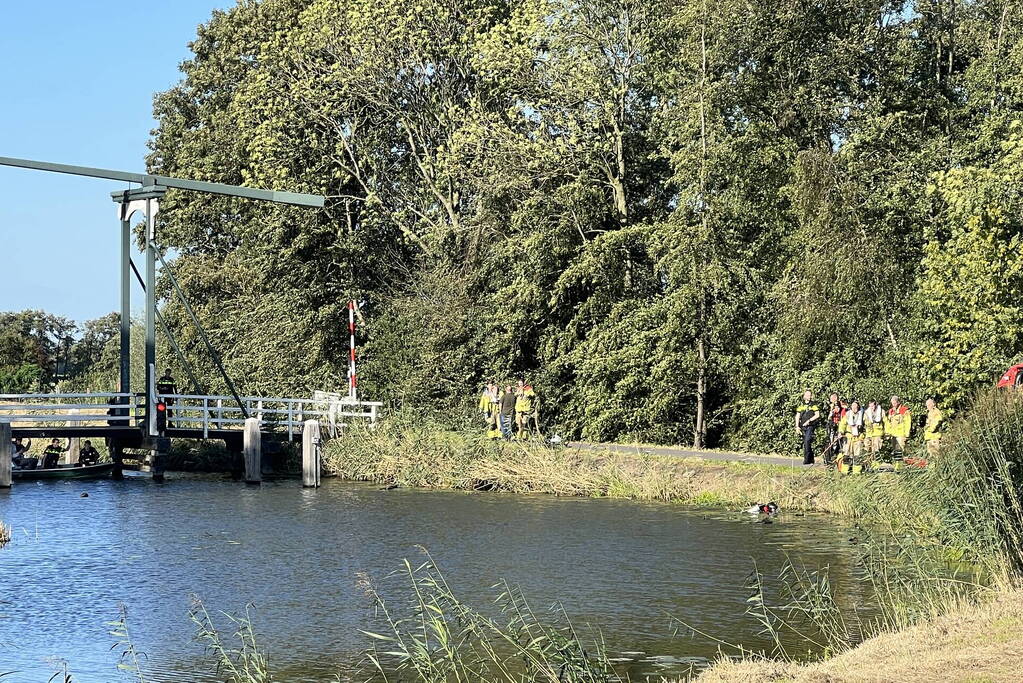 Zoekactie na aantreffen fiets langs water