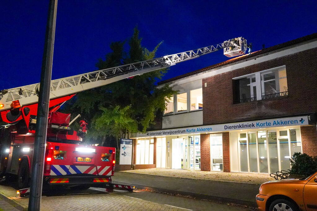 Woningen en dierenarts ontruimd vanwege schoorsteenbrand