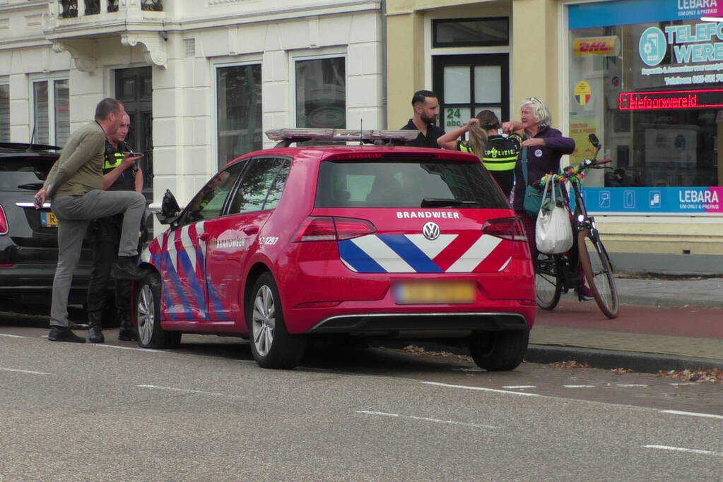 Brandweerauto beschadigd bij ongeval