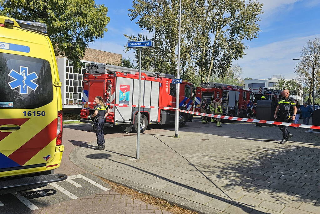 Persoon gewond bij brand in flatwoning