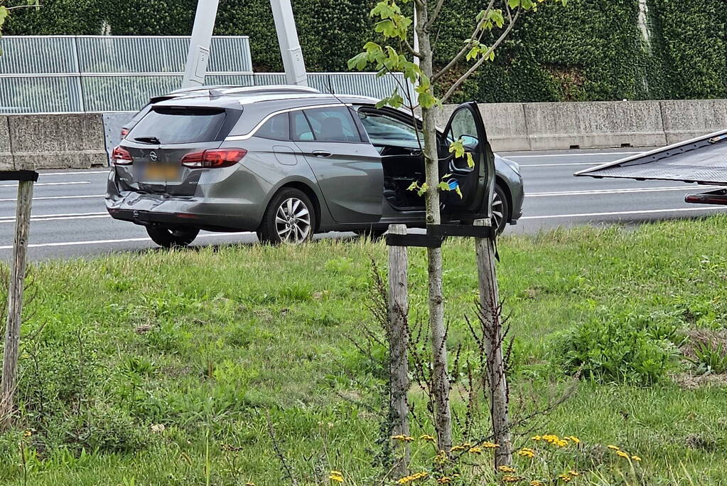 Schade na kop-staart botsing