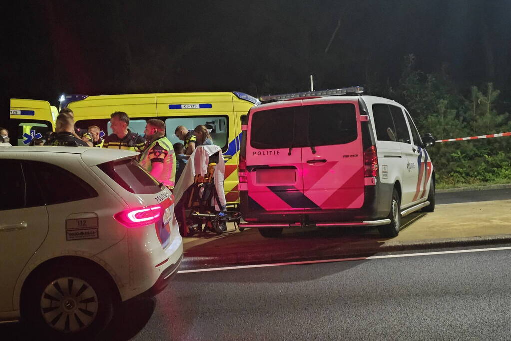 Achtervolging eindigt in crash, Maserati zwaar beschadigd