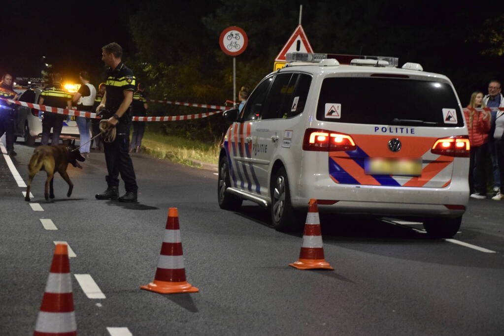 Achtervolging eindigt in crash, Maserati zwaar beschadigd