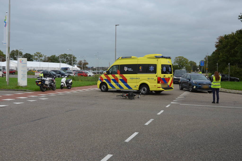 Fietser gewond bij verkeersongeval