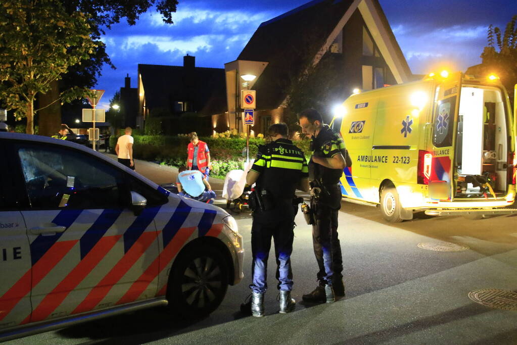 Scooterrijder ernstig gewond bij val