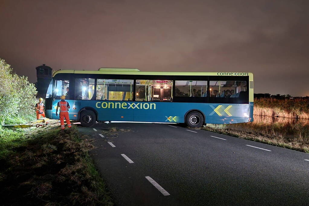 Bus in de problemen door keeractie