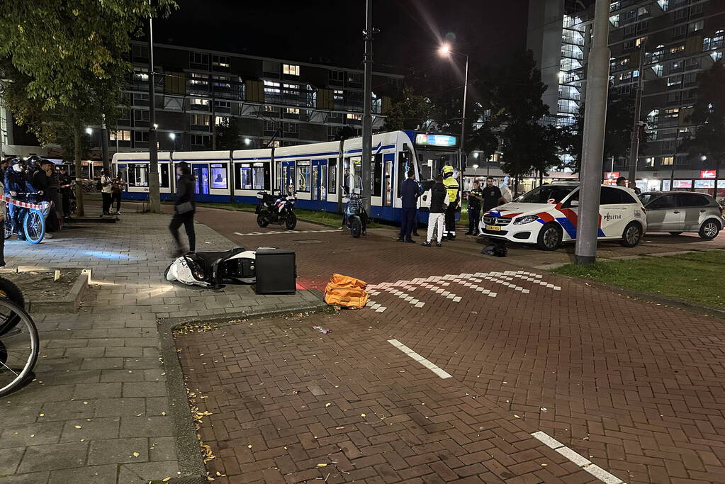 Scooterrijder onderuit bij ongeval