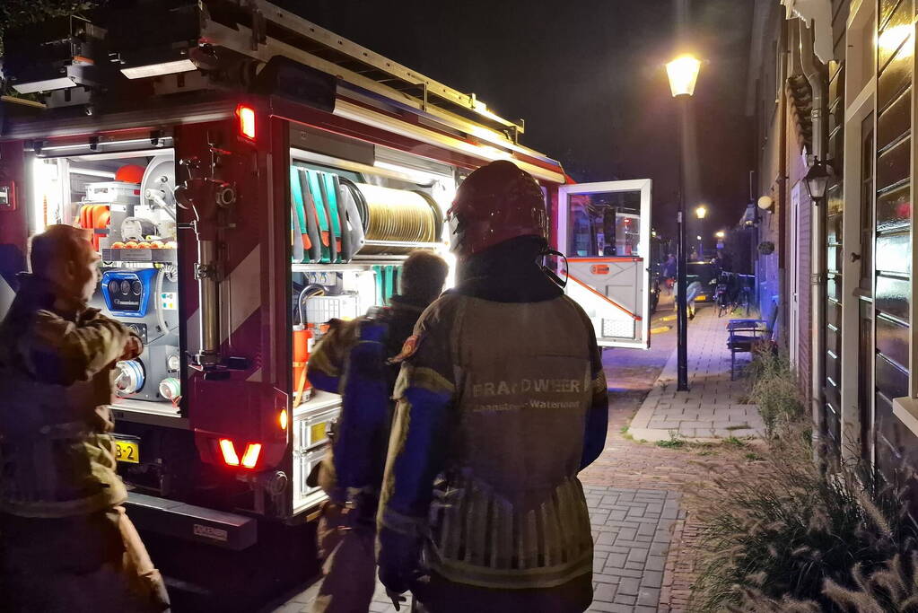 Felle brand in woning