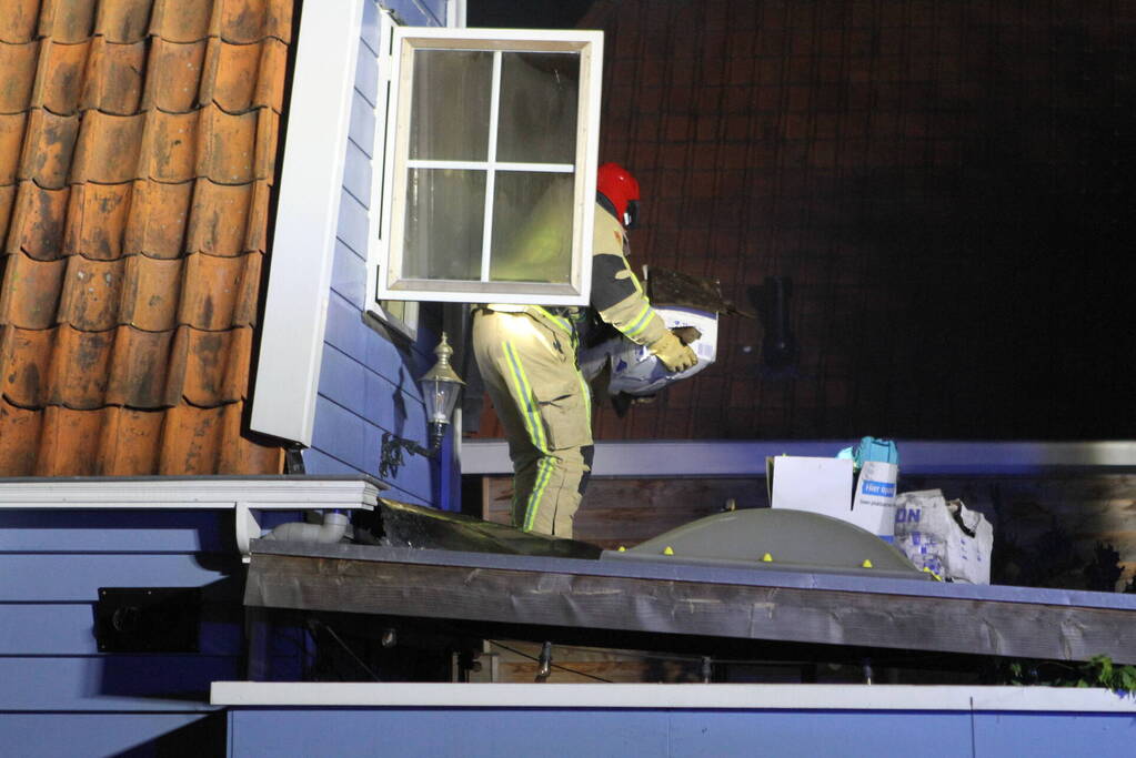 Felle brand in woning