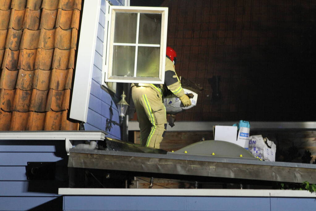 Felle brand in woning