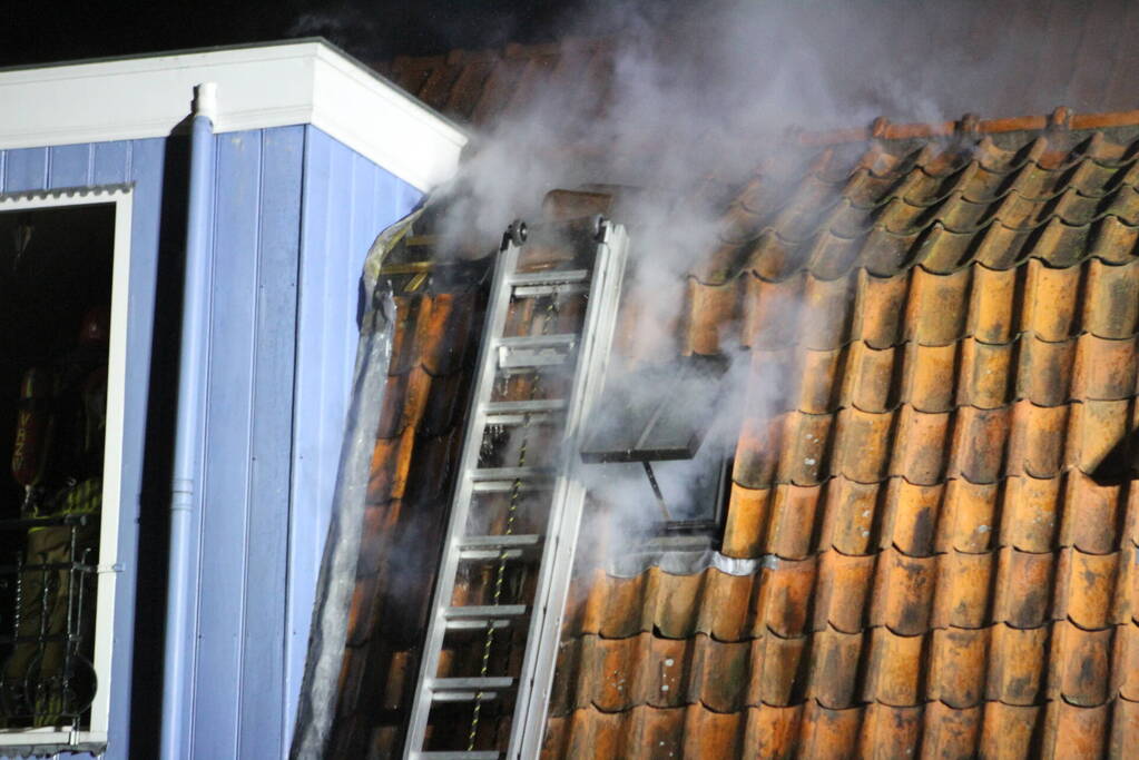 Felle brand in woning