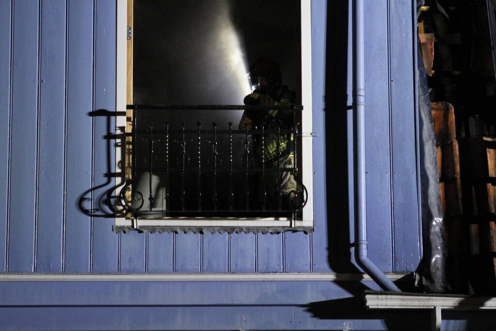 Felle brand in woning