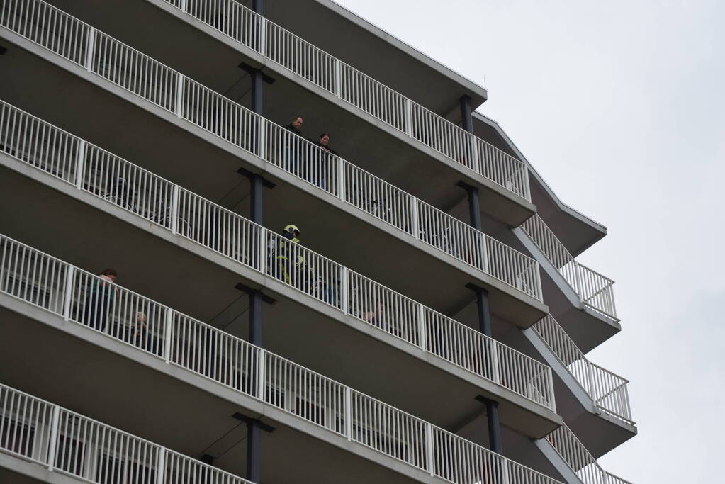 Brandweer ingezet voor rookontwikkeling van bbq op balkon