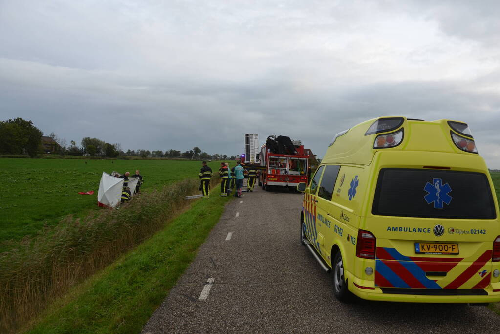 Bestuurder scootmobiel onderkoeld na te water raken