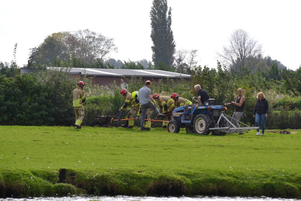 Brandweer ingezet voor te water geraakt paard