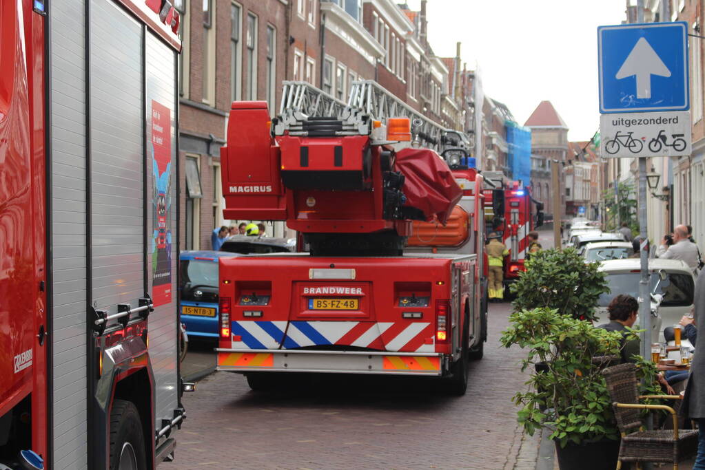 Dakbrand door wegbranden wespennest