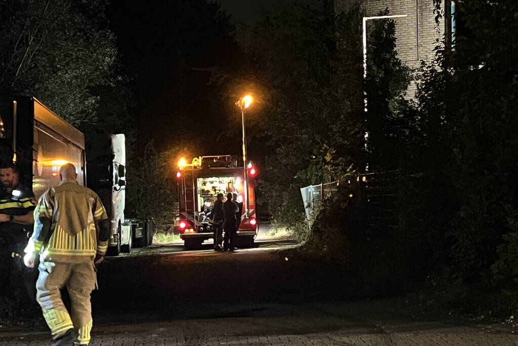 Brand in leegstand pand