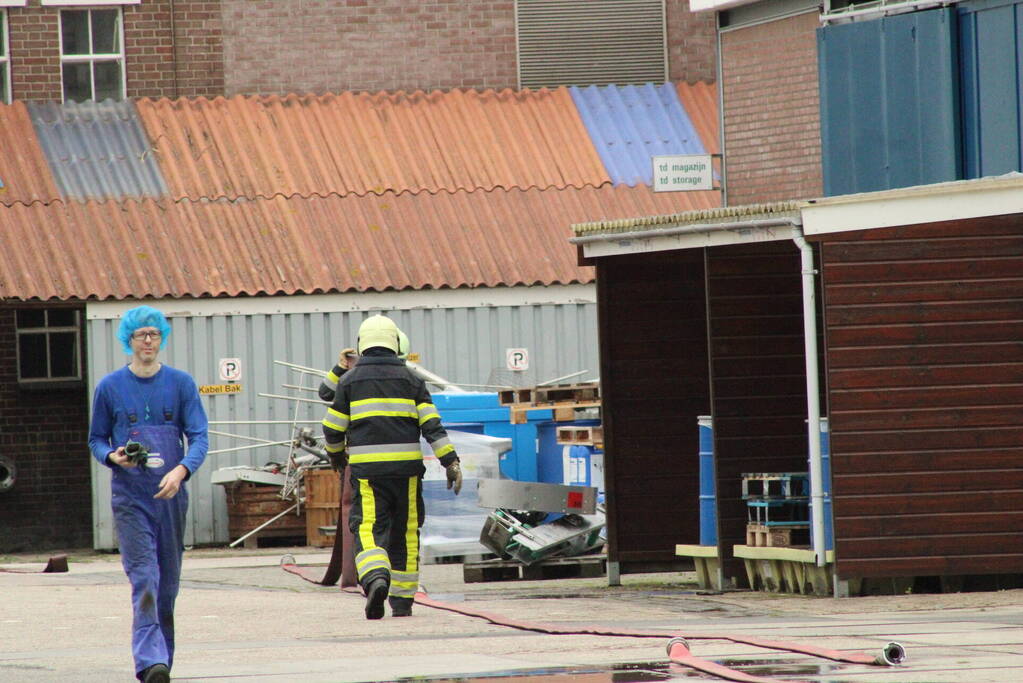 Brand in zuivelfabriek snel onder controle