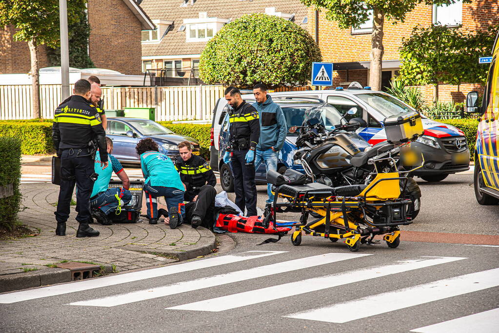 Motorrijder gewond bij eenzijdig ongeval