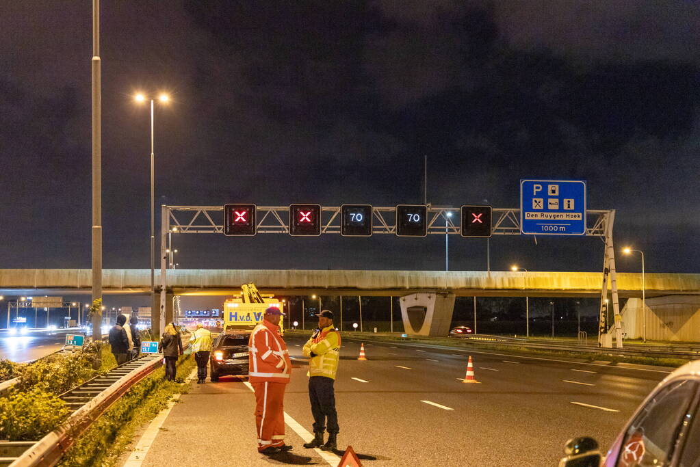 Flinke schade door gladheid op snelweg
