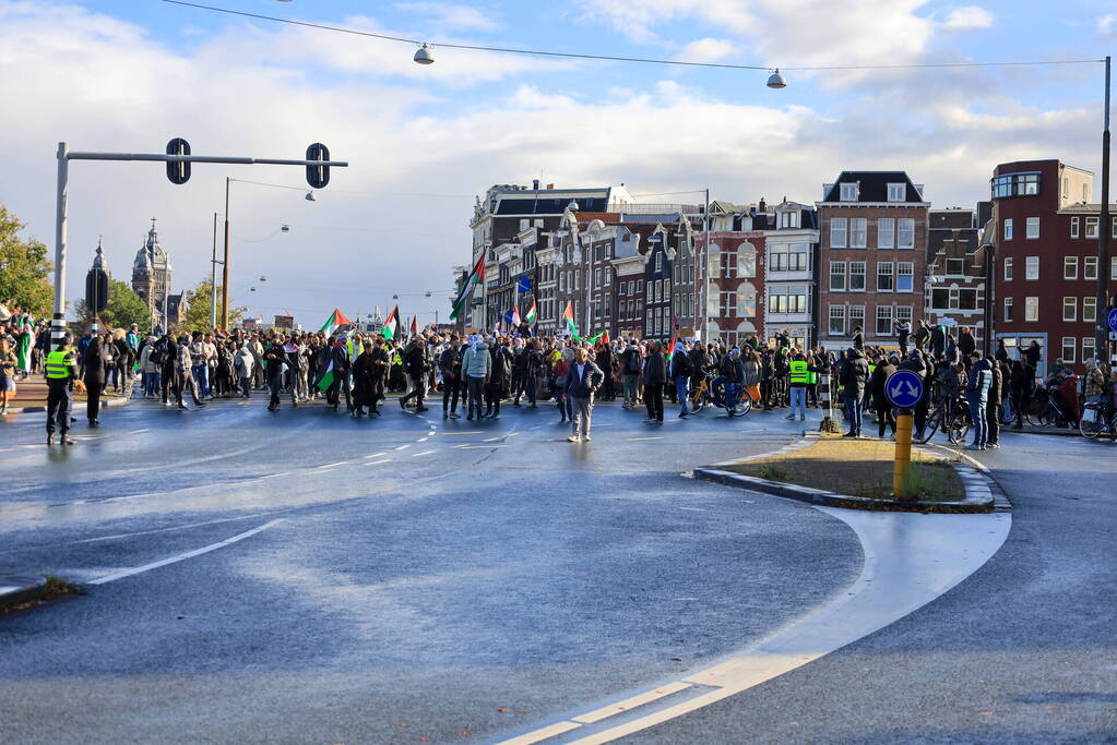 Grote opkomst bij demonstratie pro Palestina