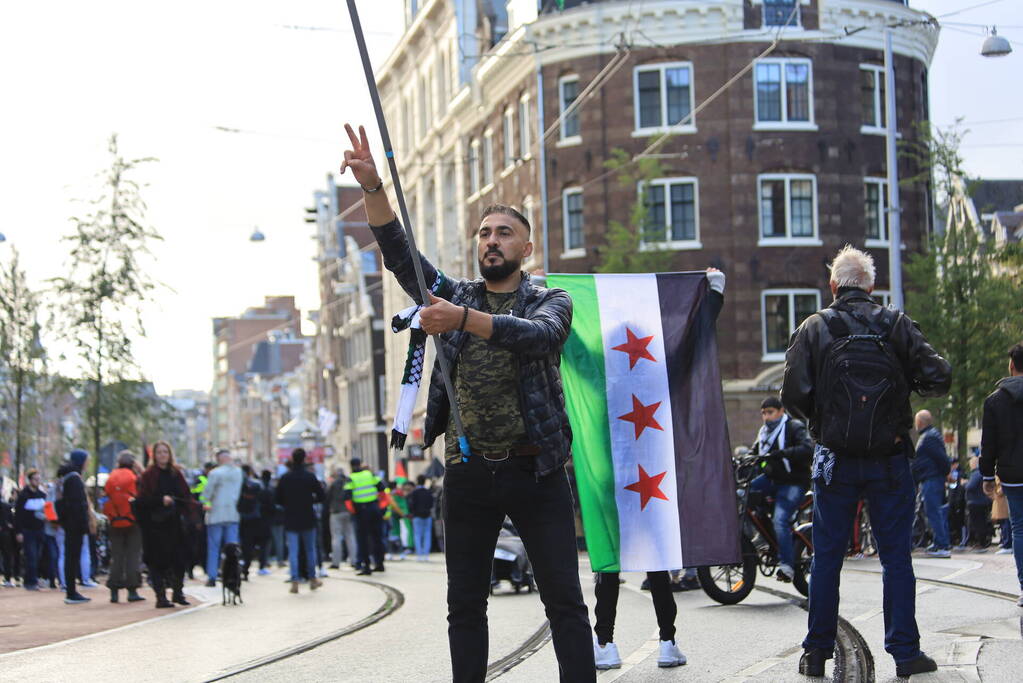 Grote opkomst bij demonstratie pro Palestina