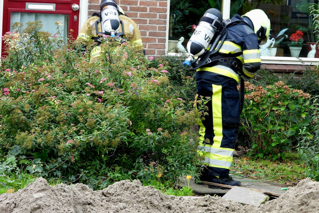 Gaslekkage door werkzaamheden