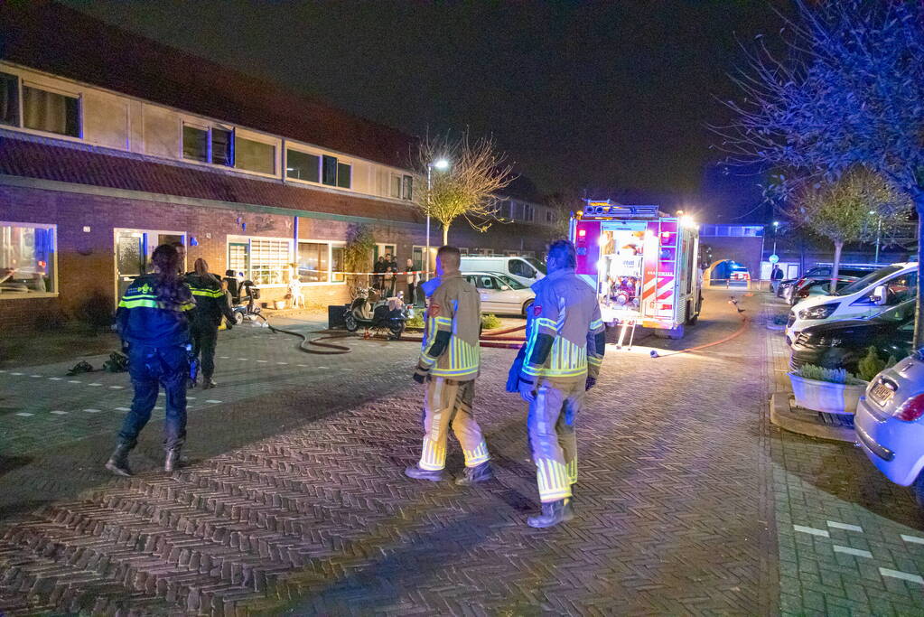 Gewonde bij brand in woning
