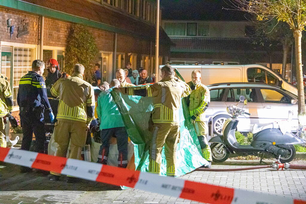 Gewonde bij brand in woning