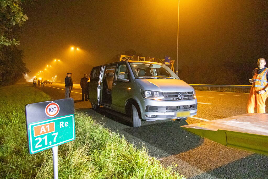 Dronken bestuurster veroorzaakt ongeval op snelweg