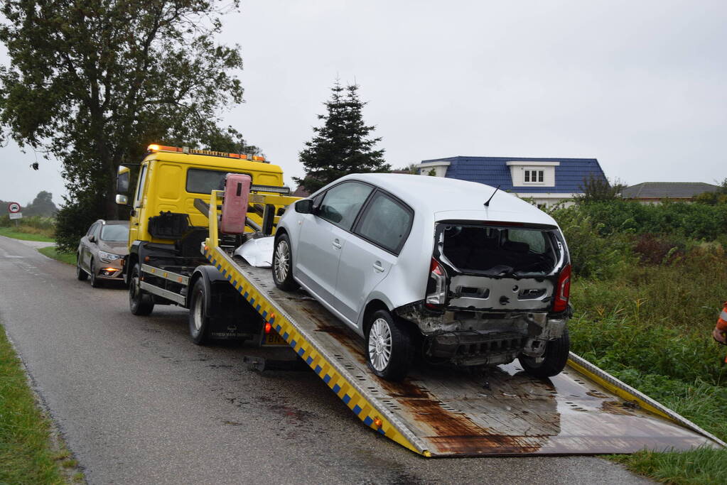 Gewonde bij botsing in file
