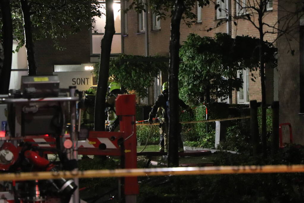 Hulpdiensten groots ingezet voor woningbrand