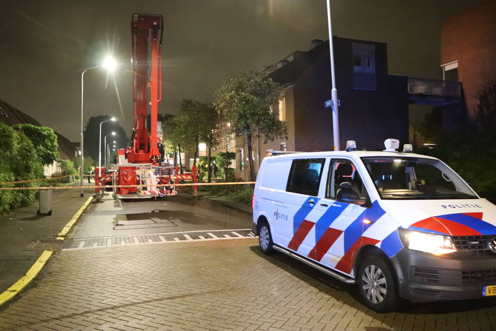Hulpdiensten groots ingezet voor woningbrand