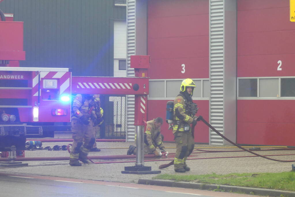 Brand in keuken van brandweerkazerne