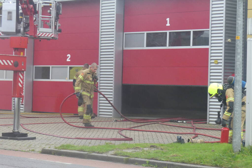 Brand in keuken van brandweerkazerne